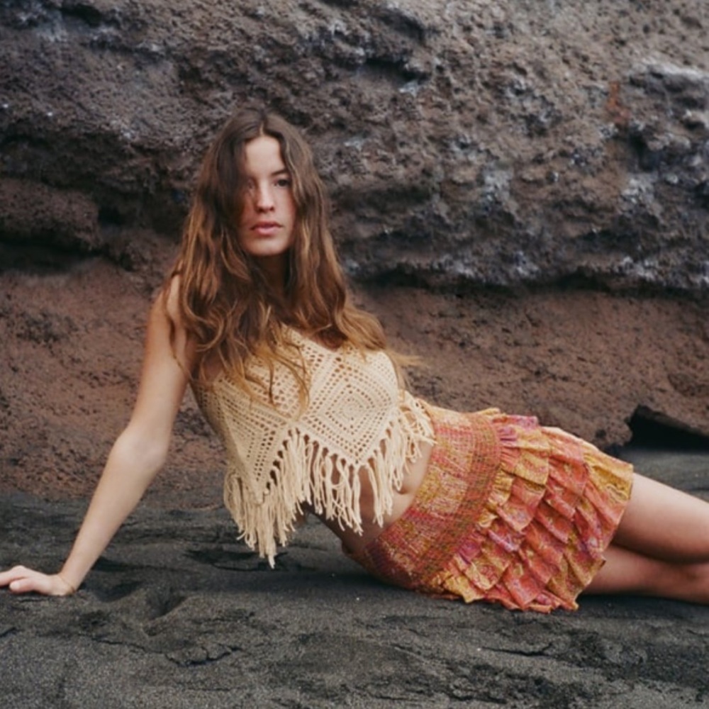 Zara frilled skirt